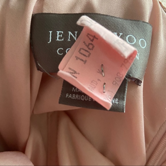 Excellent condition Jenny Yoo Convertible Blush Pink Strapless Long Dress SZ 10 - Picture 7 of 8